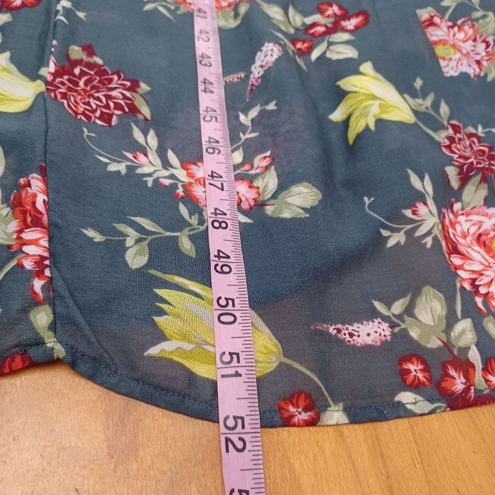 Anthropologie Evelin Floral Maxi Size XS Women Tiered Peasant Boho Long Sleeve - Picture 7 of 13